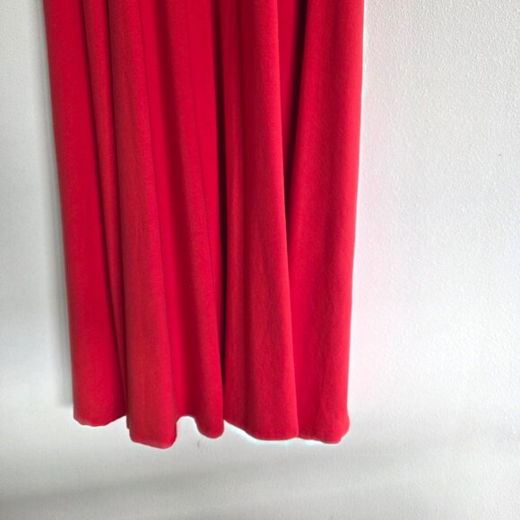 A New Day Classic Red Maxi Dress, Soft Stretch Knit Scoop Back Style Capsule - Picture 6 of 8